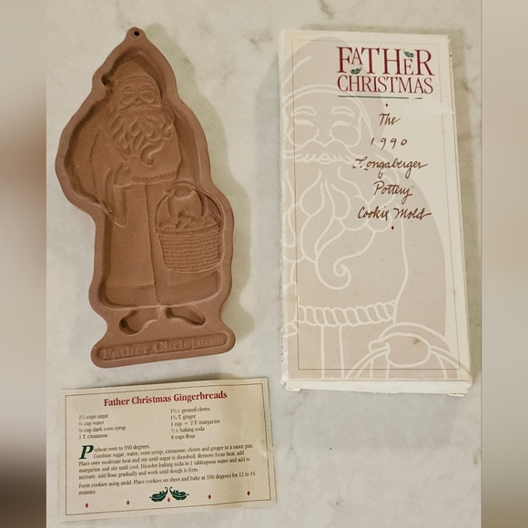 Longaberger Other - 1990 + 1993 Longaberger Christmas Cookie Molds